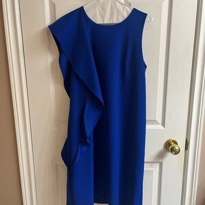 Elegant Blue Sleeveless Dress